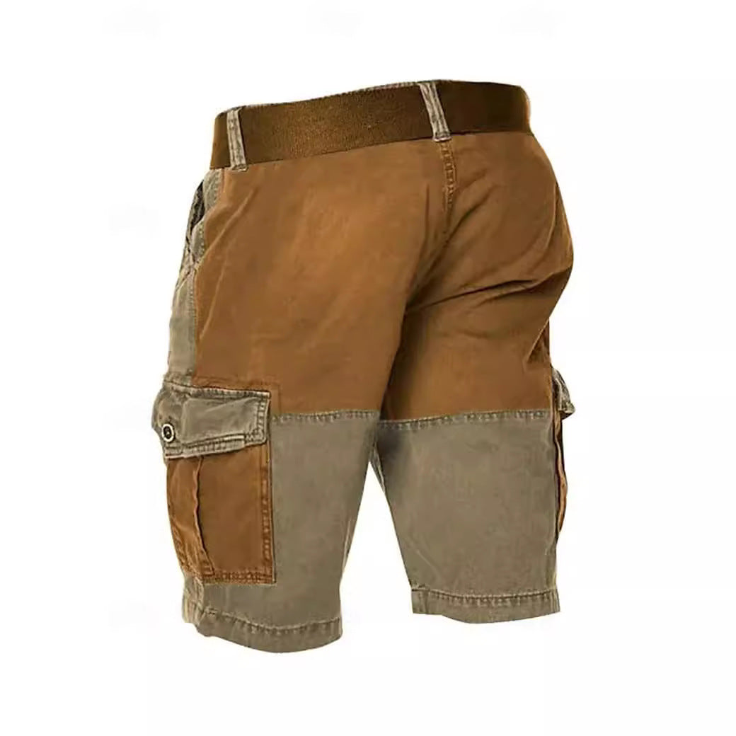 Men's Cotton Casual Three-dimensional Pocket Overalls