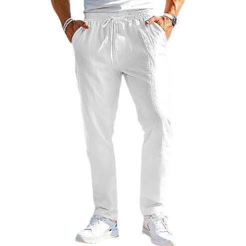 Men's Trousers Summer Elastic Waist Straight