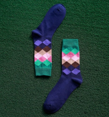 Colored diamond socks