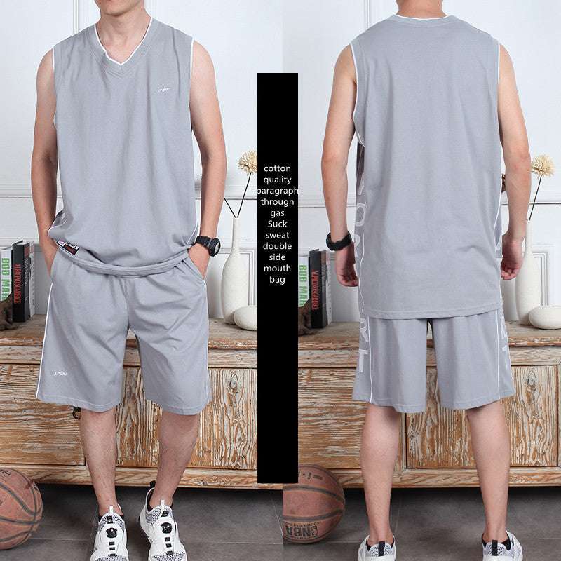 Casual Wear Sleeveless Thin Vest Running Wear Shorts Sportswear