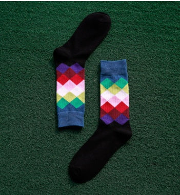 Colored diamond socks