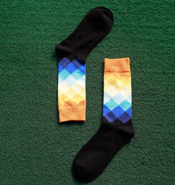 Colored diamond socks
