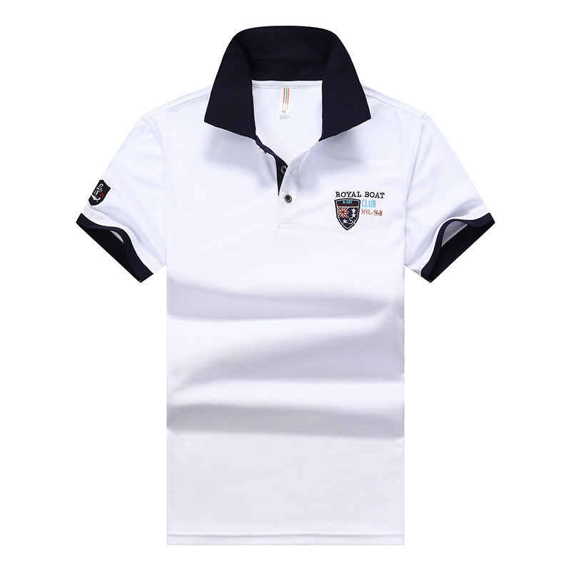 Men Casual Half Sleeved Lapel Polo Shirt