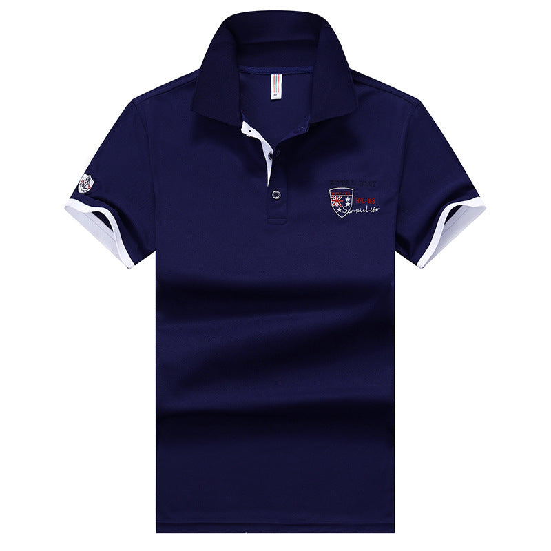 Men Casual Half Sleeved Lapel Polo Shirt