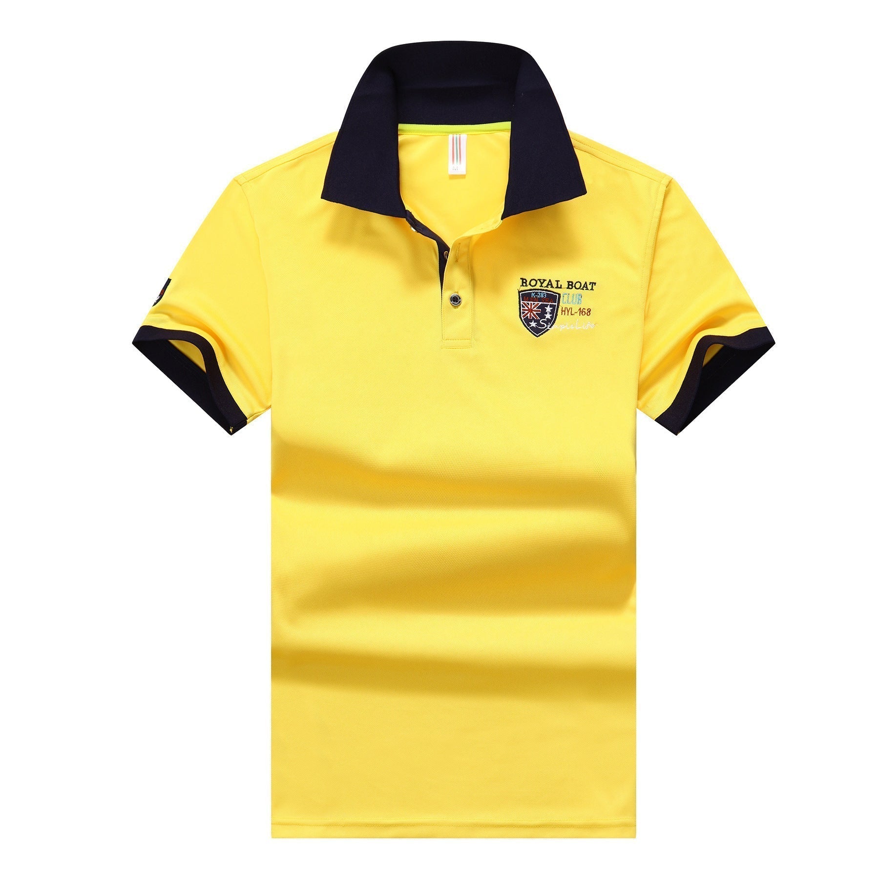 Men Casual Half Sleeved Lapel Polo Shirt