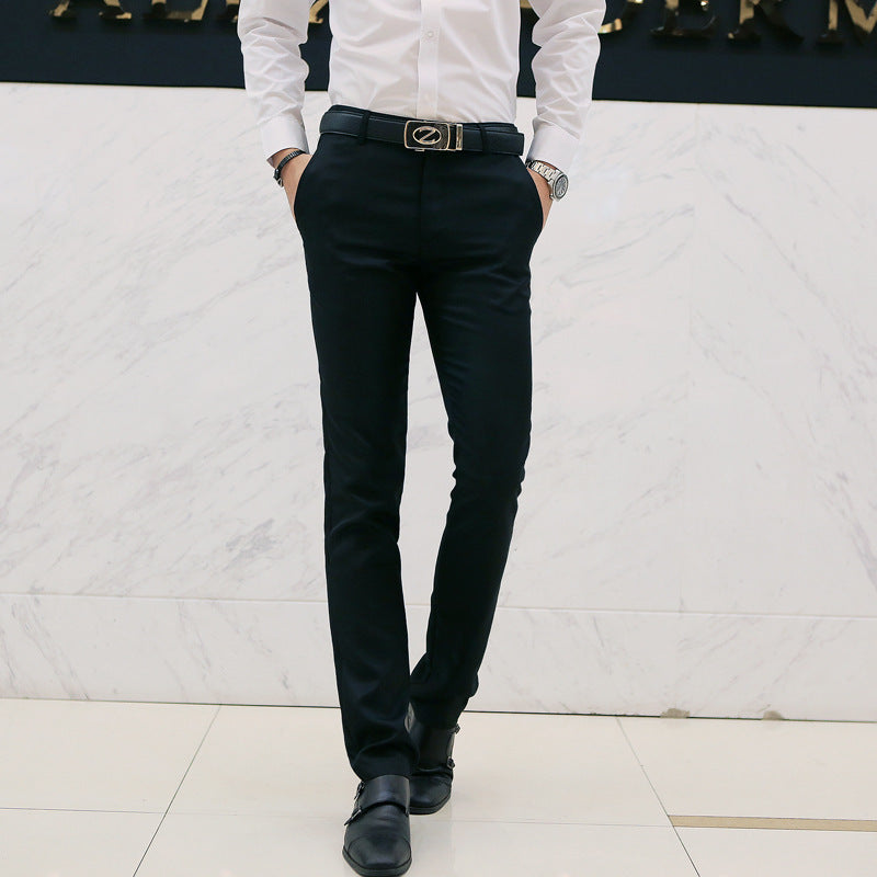 Men's Fashion New Business Casual Trousers Men's Slim Casual Trousers
