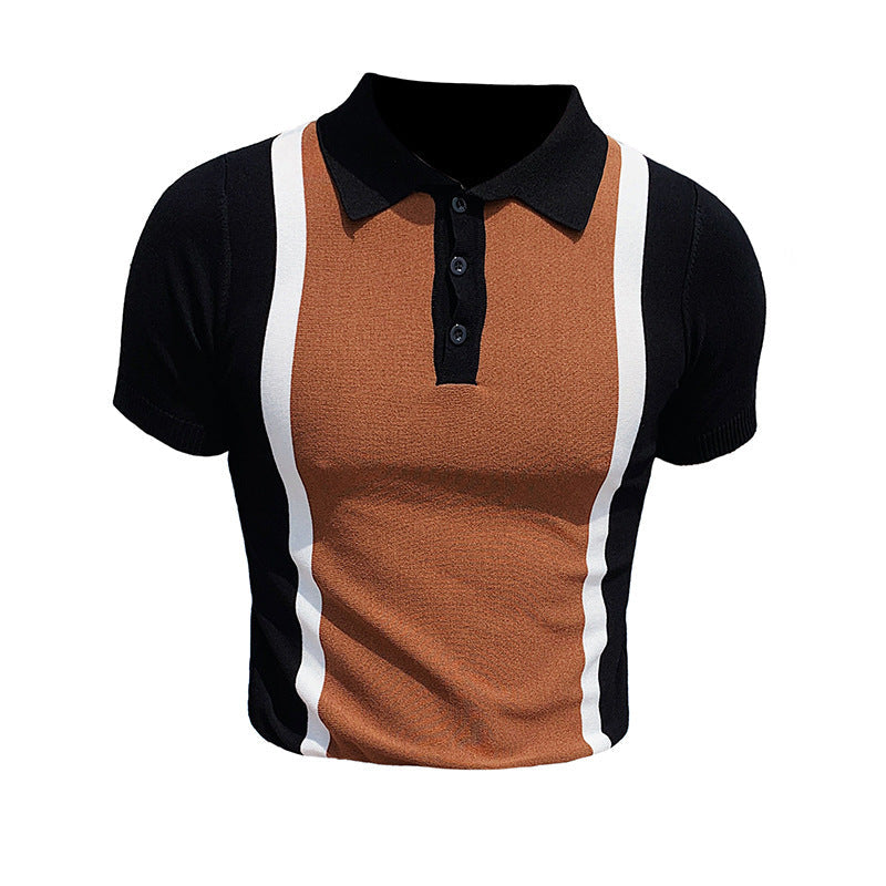 Slim fit Lapel Casual Knit POLO Shirt