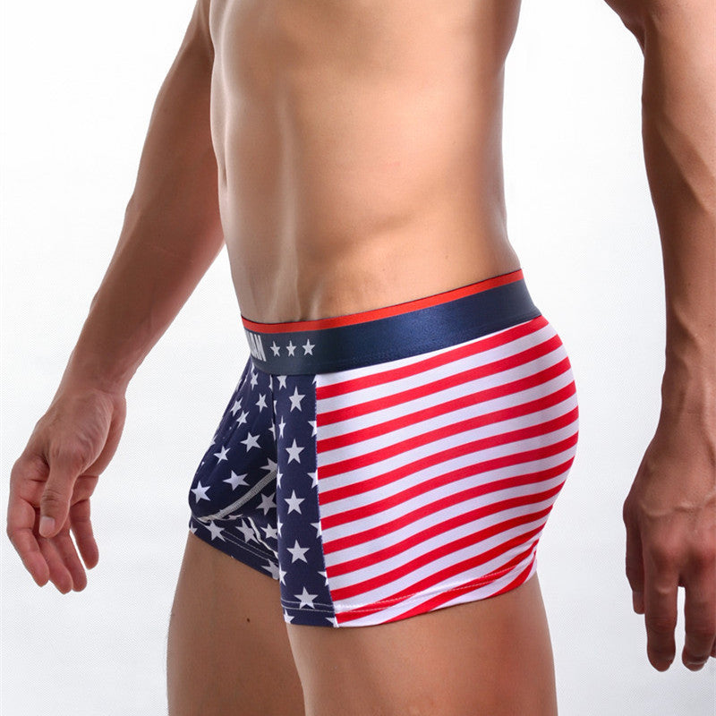 American Flag Printed Boxers