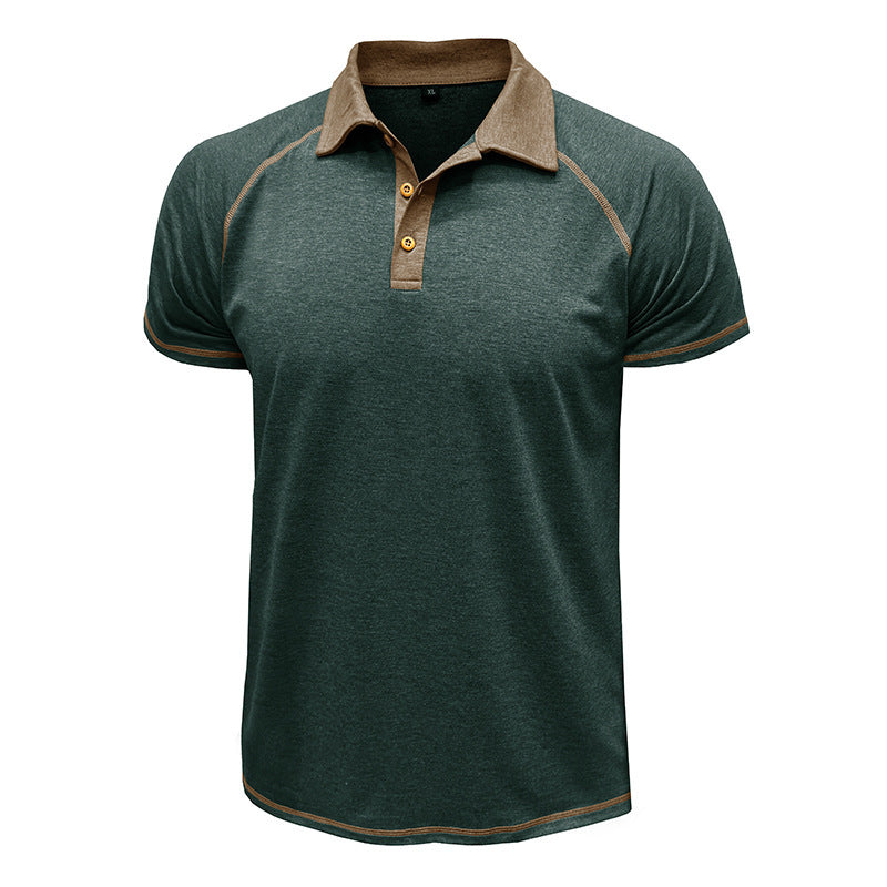 Short Sleeved Lapel T shirt POLO Bottoming