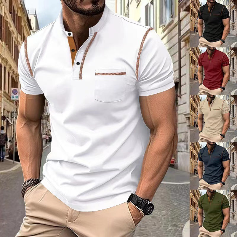 Short sleeved Polo Shirt Summer Casual Quick dry Tops