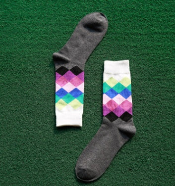 Colored diamond socks
