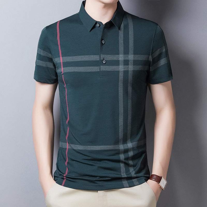 Slim Fit Polo Fashion Streetwear Tops