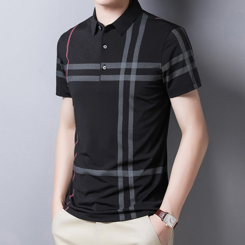 Slim Fit Polo Fashion Streetwear Tops