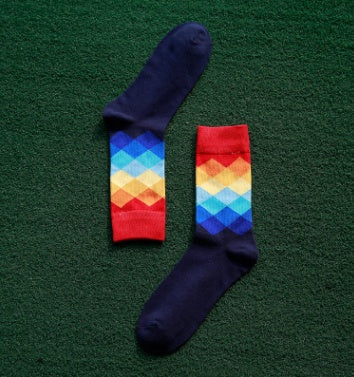 Colored diamond socks