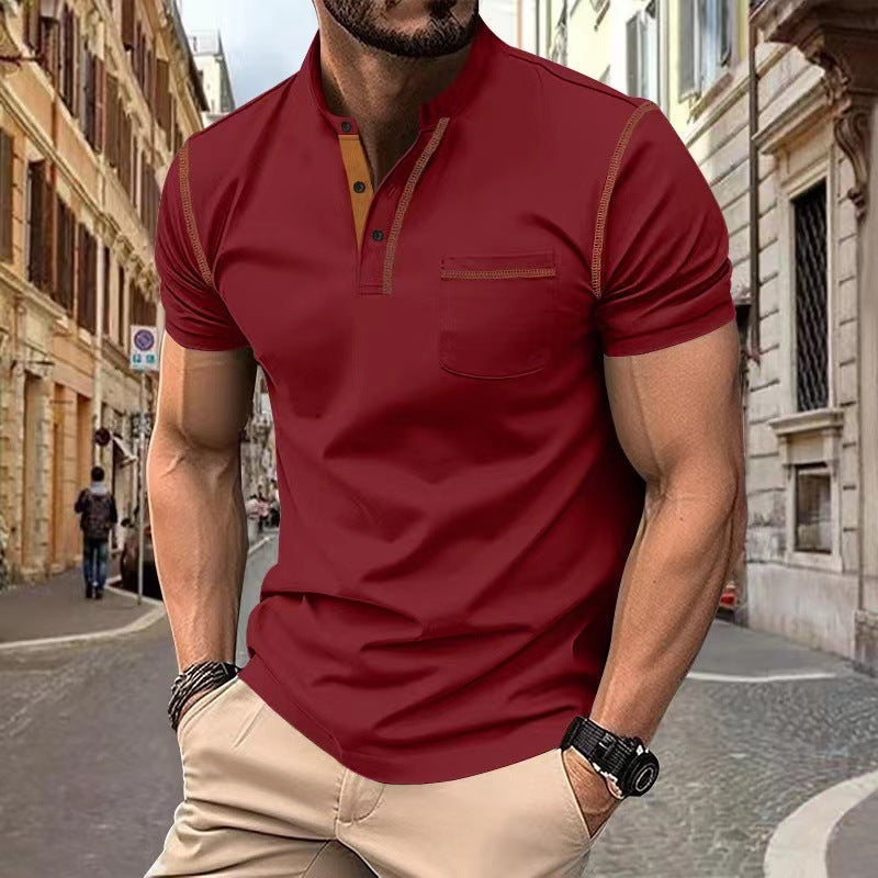 Short sleeved Polo Shirt Summer Casual Quick dry Tops