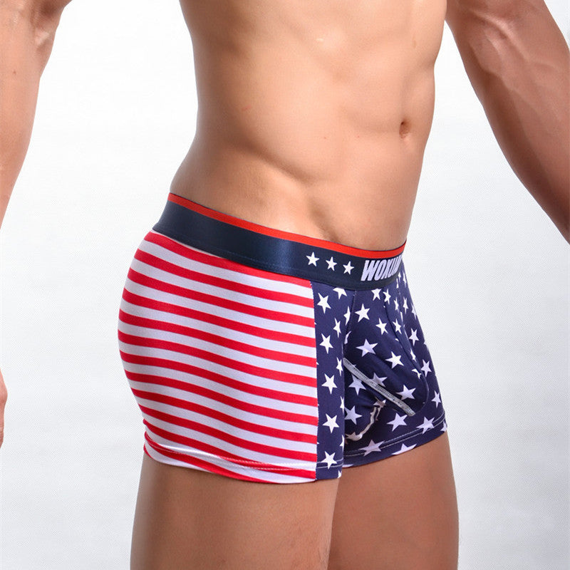 American Flag Printed Boxers