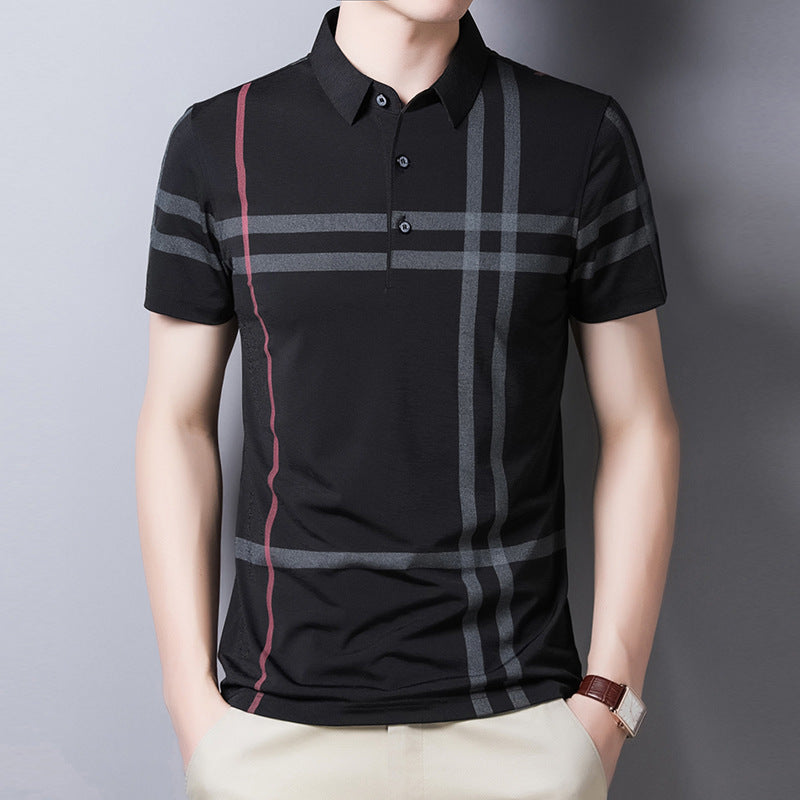 Slim Fit Polo Fashion Streetwear Tops