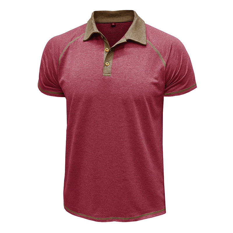 Short Sleeved Lapel T shirt POLO Bottoming