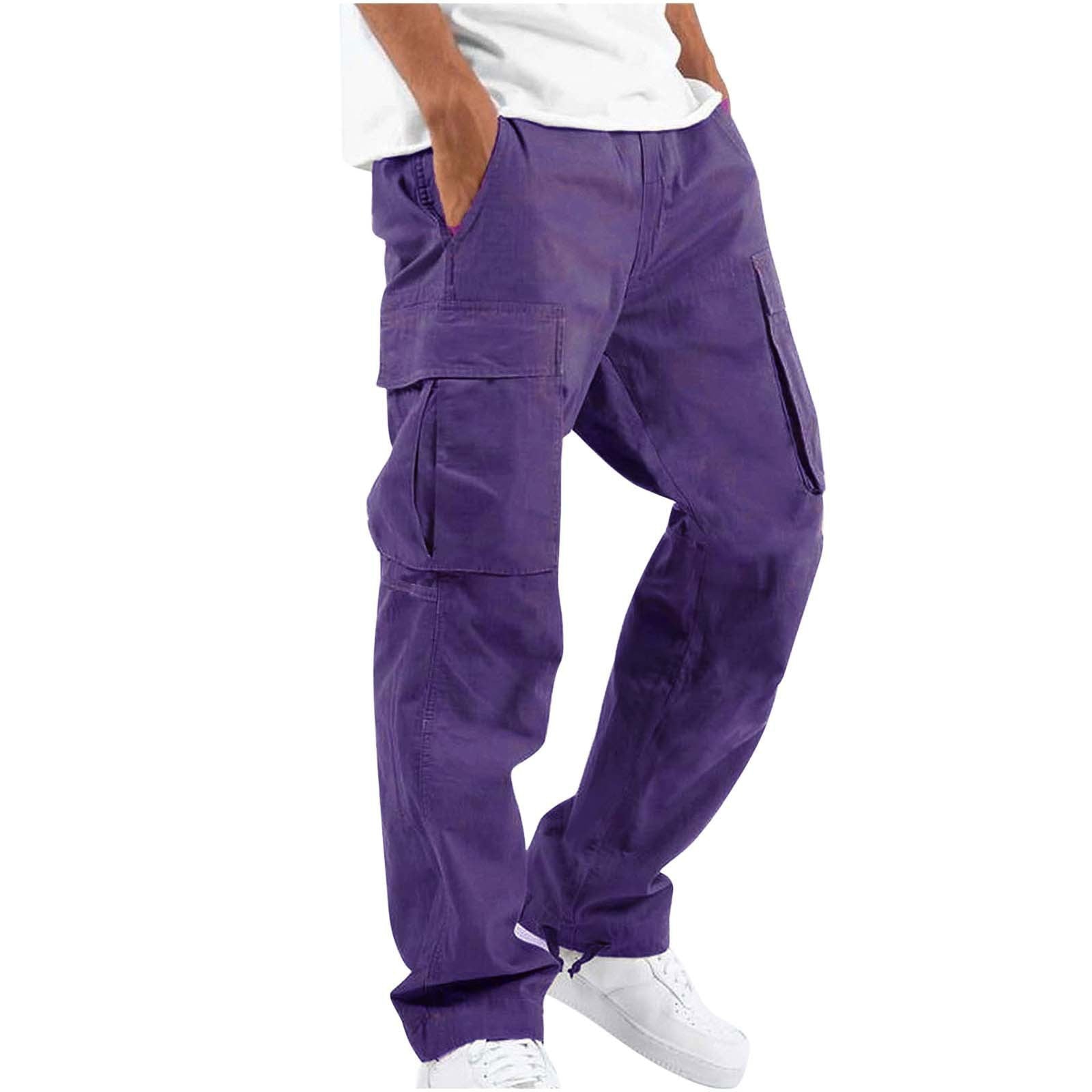 Drawstring Multi Pocket Casual Pants