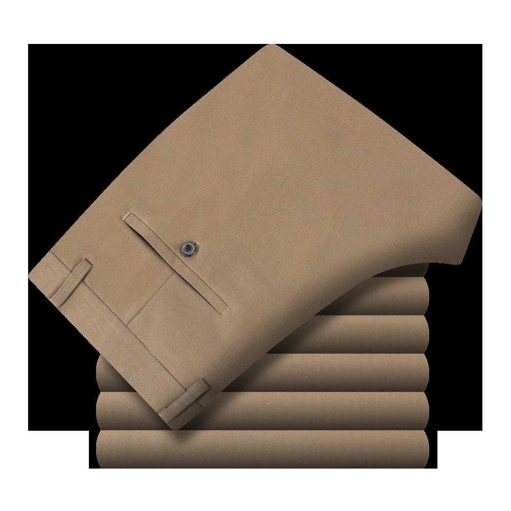 Straight Business Casual Men's Trousers Ice Silk