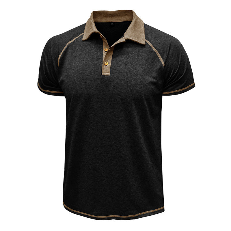 Short Sleeved Lapel T shirt POLO Bottoming