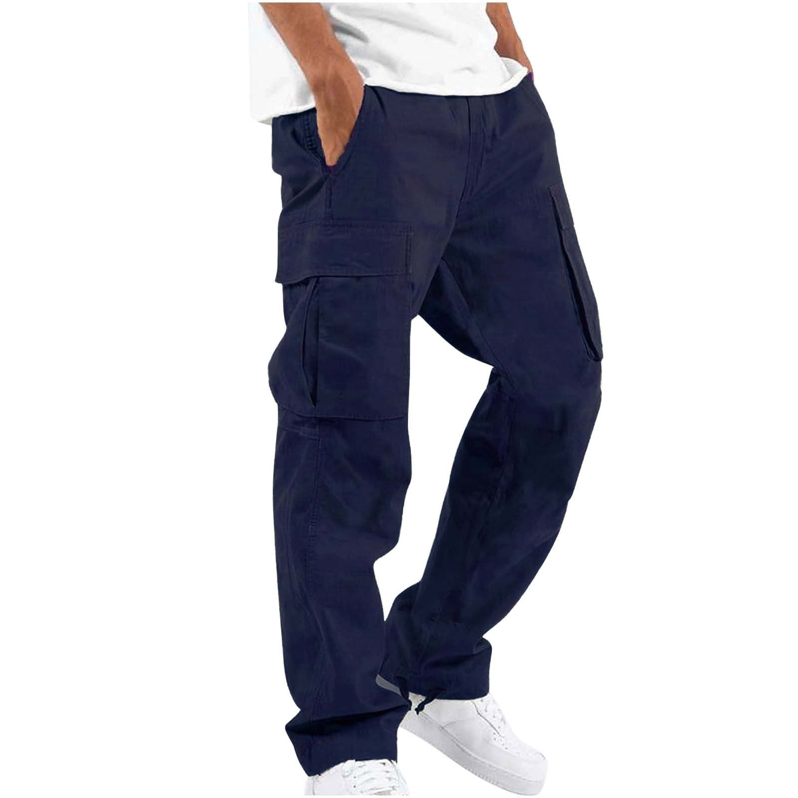 Drawstring Multi Pocket Casual Pants