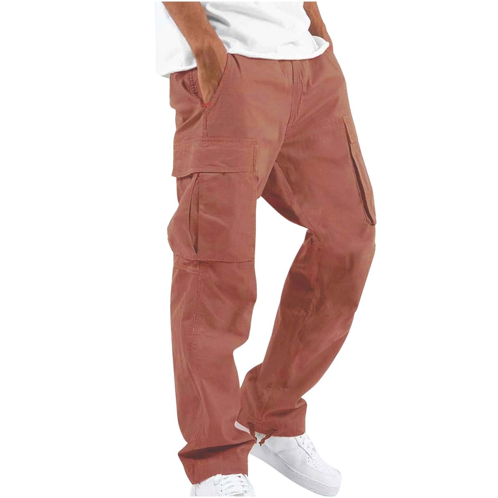 Drawstring Multi Pocket Casual Pants