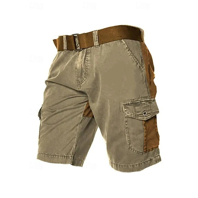 Men's Cotton Casual Three-dimensional Pocket Overalls