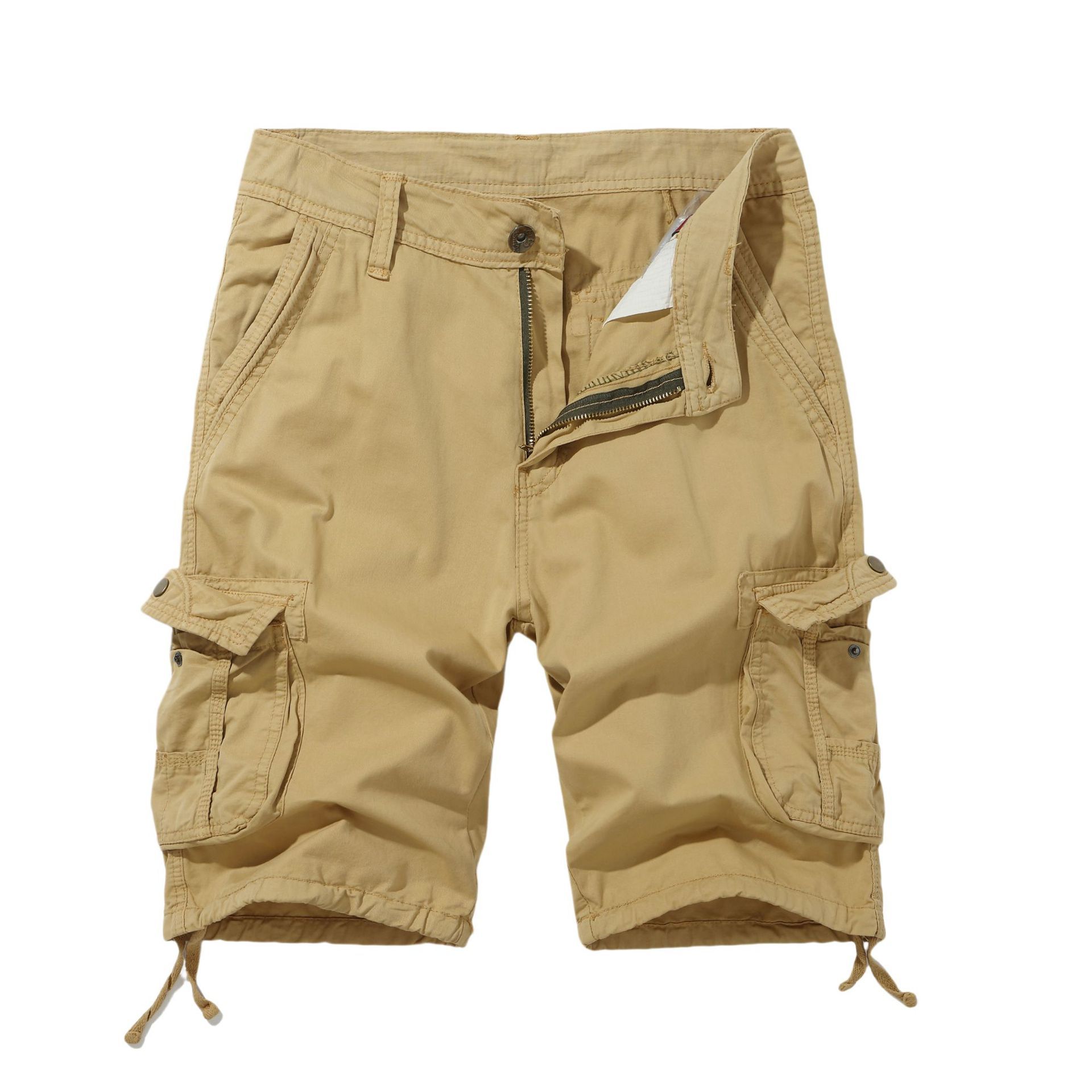 Spring Men's Cargo Shorts Multi-pocket Plus Size