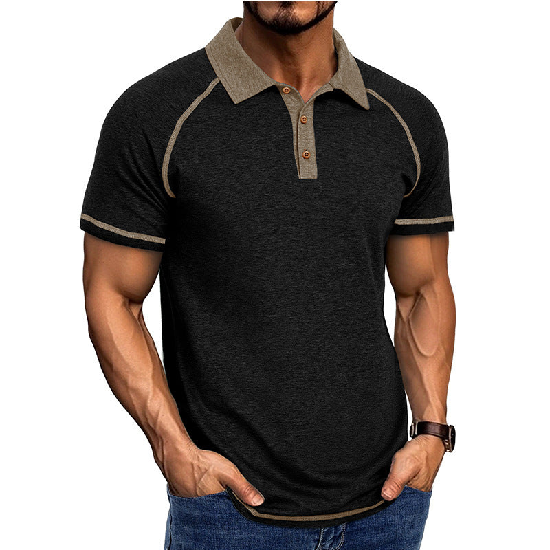 Short Sleeved Lapel T shirt POLO Bottoming