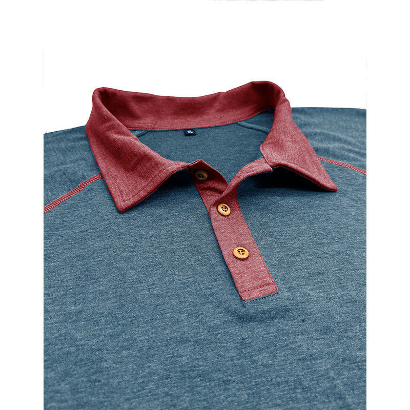 Short Sleeved Lapel T shirt POLO Bottoming