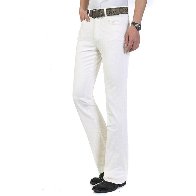 Men's Corduroy Men's Trousers Business Casual Flared Pants
