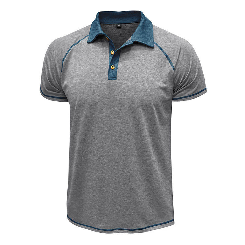 Short Sleeved Lapel T shirt POLO Bottoming