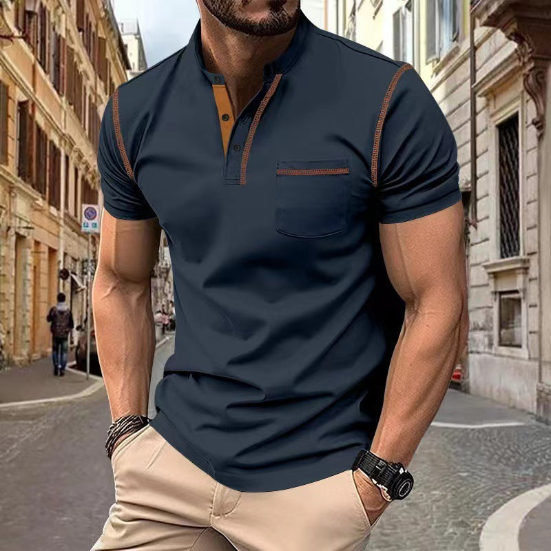 Short sleeved Polo Shirt Summer Casual Quick dry Tops