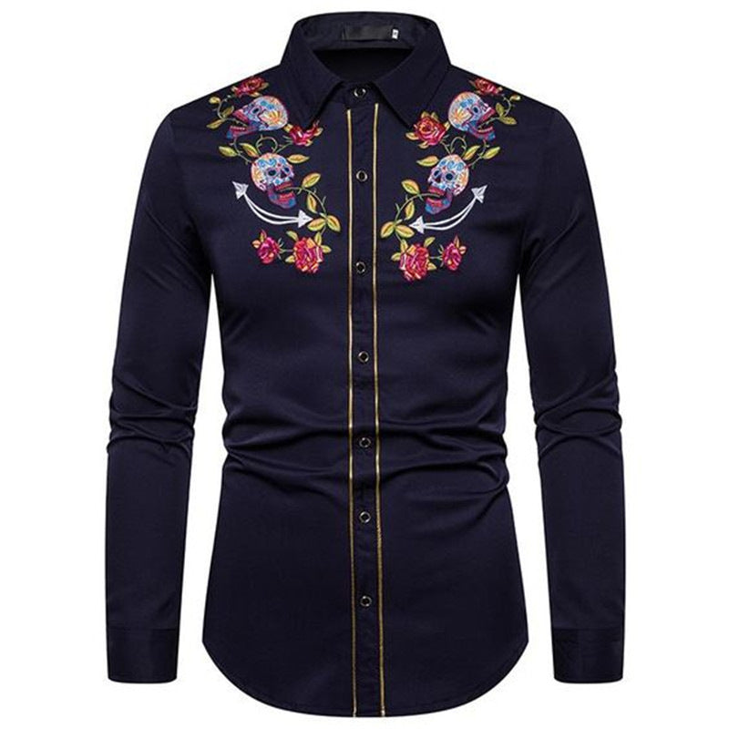 Fashion Loose Printed Shirt American Western Style
