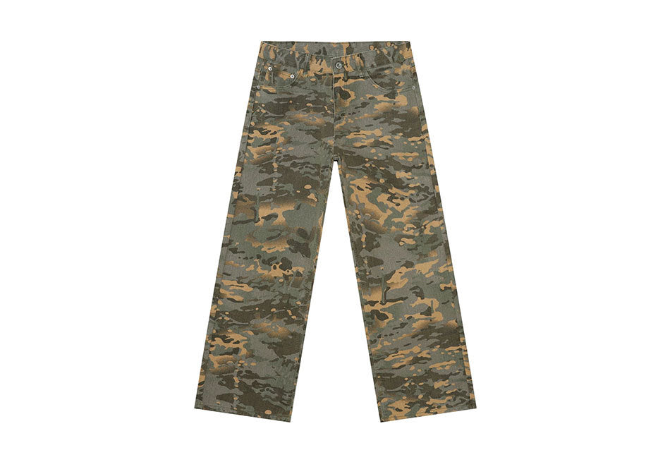 Camouflage Washed Jeans