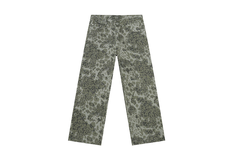 Camouflage Washed Jeans