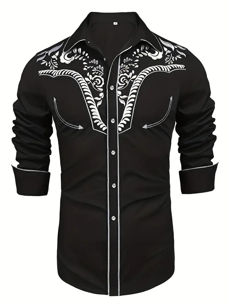 Fashion Loose Printed Shirt American Western Style