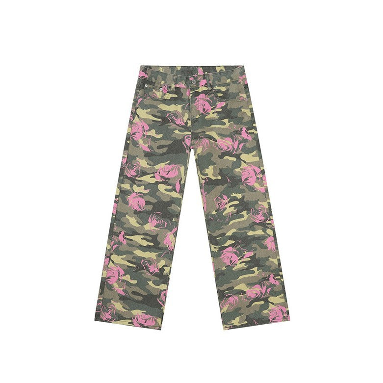 Camouflage Washed Jeans