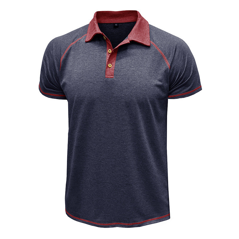 Short Sleeved Lapel T shirt POLO Bottoming