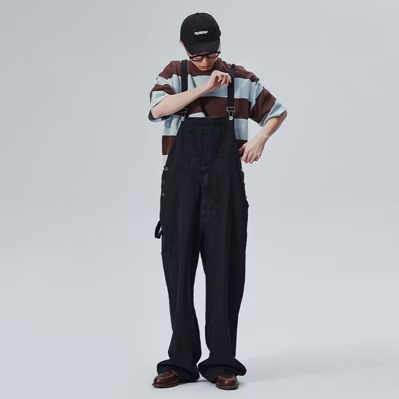 Jumpsuit Suspender Business Leg Pants