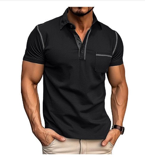 Short sleeved Polo Shirt Summer Casual Quick dry Tops