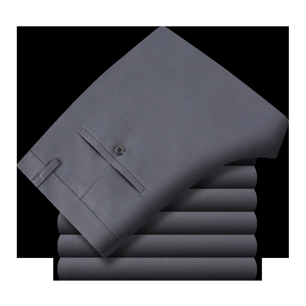 Straight Business Casual Men's Trousers Ice Silk