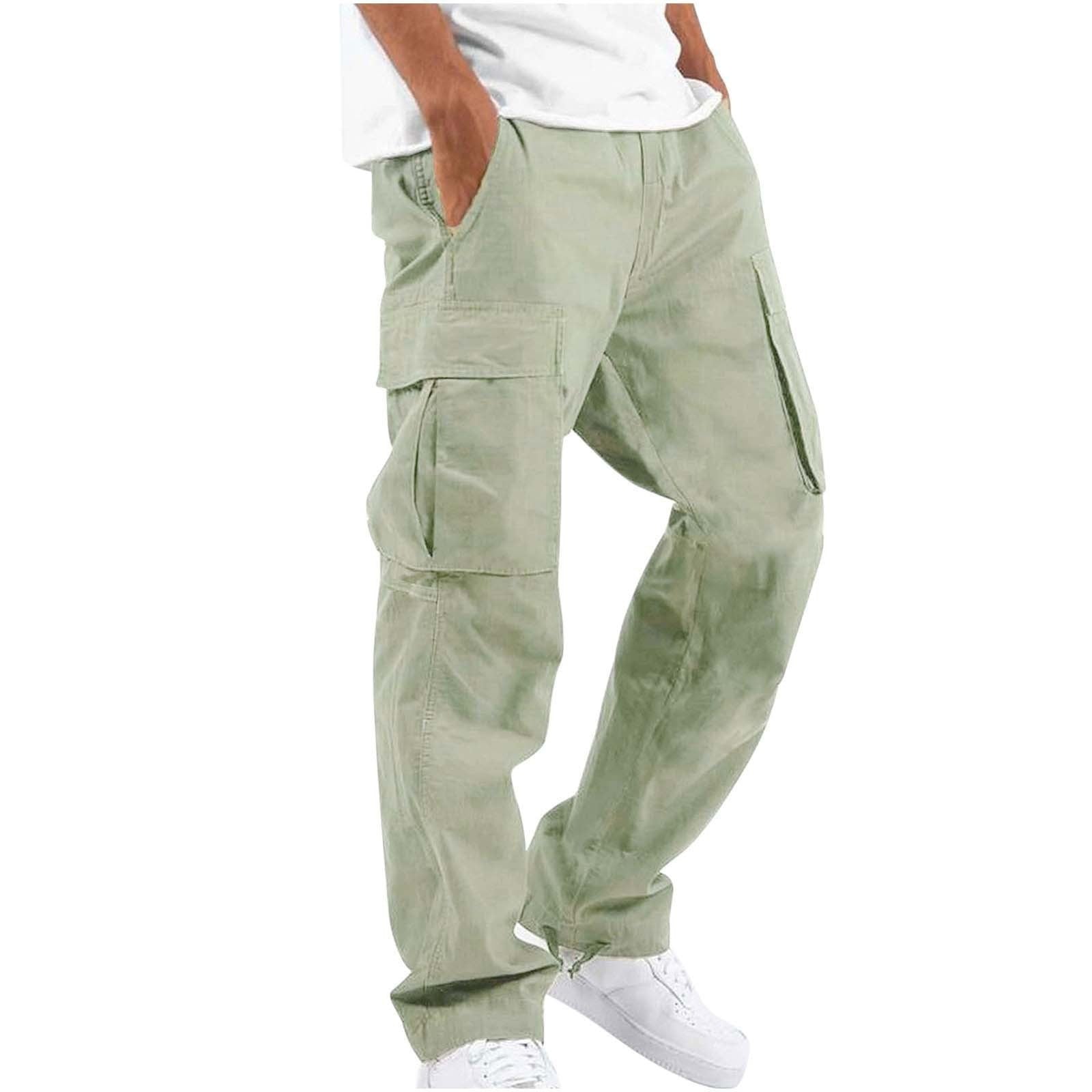 Drawstring Multi Pocket Casual Pants