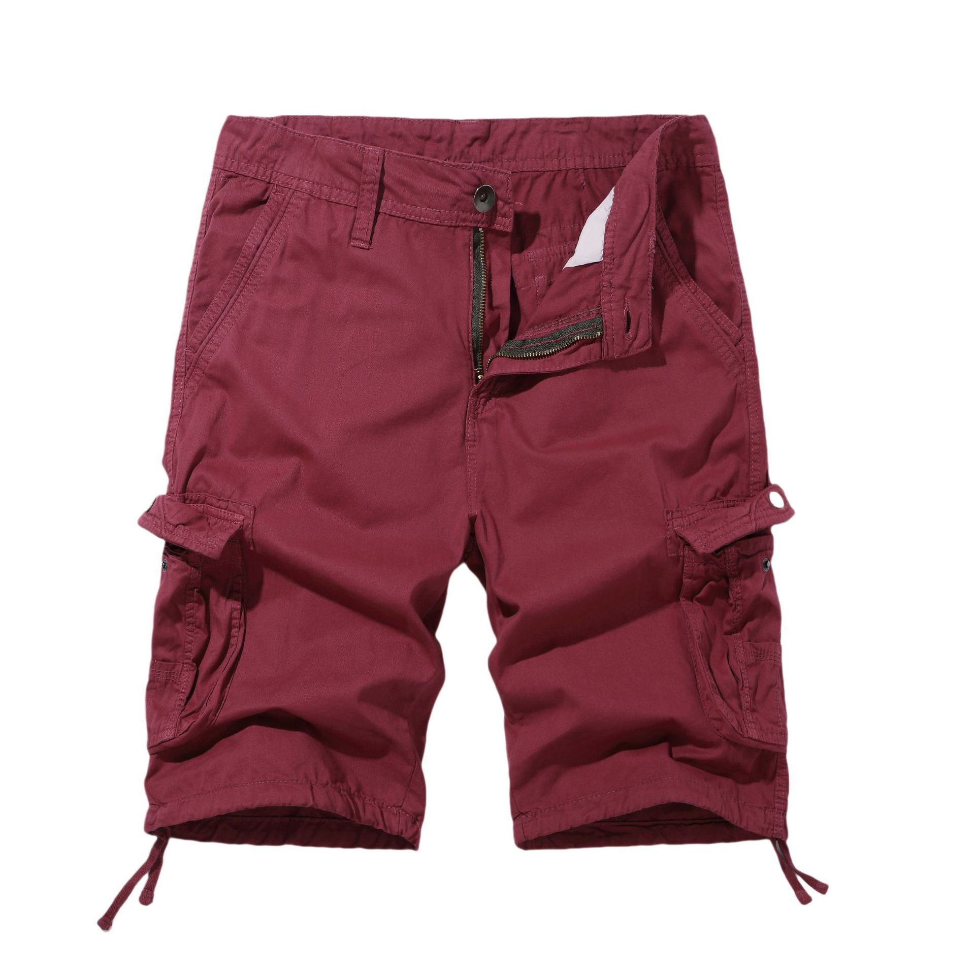 Spring Men's Cargo Shorts Multi-pocket Plus Size