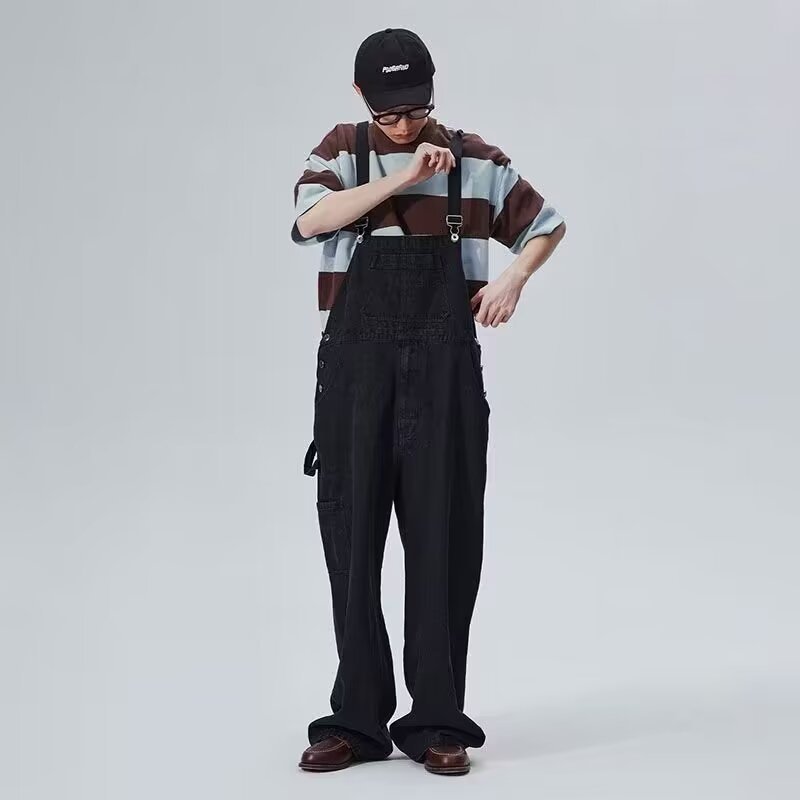 Jumpsuit Suspender Business Leg Pants