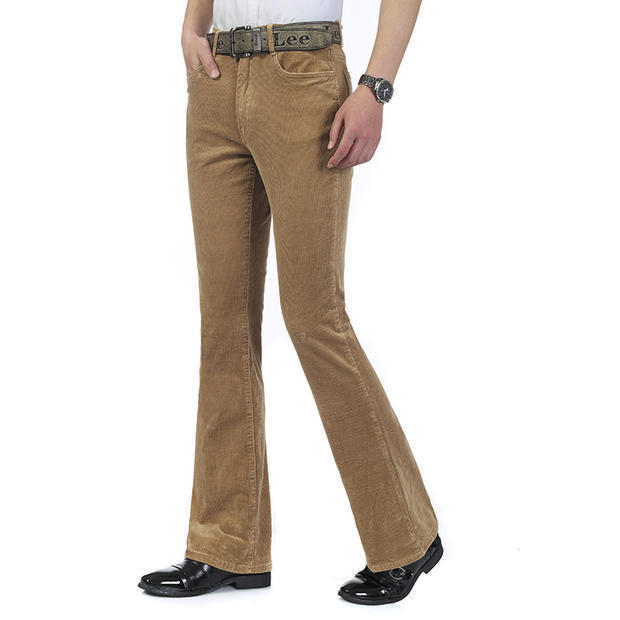 Men's Corduroy Men's Trousers Business Casual Flared Pants