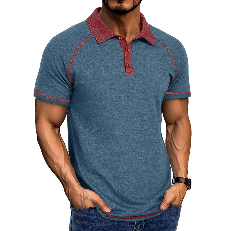 Short Sleeved Lapel T shirt POLO Bottoming