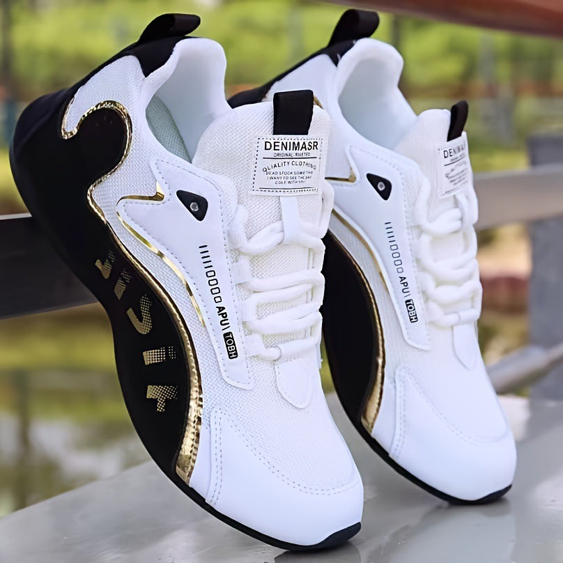 Fashion Color Block Lace up Sneakers