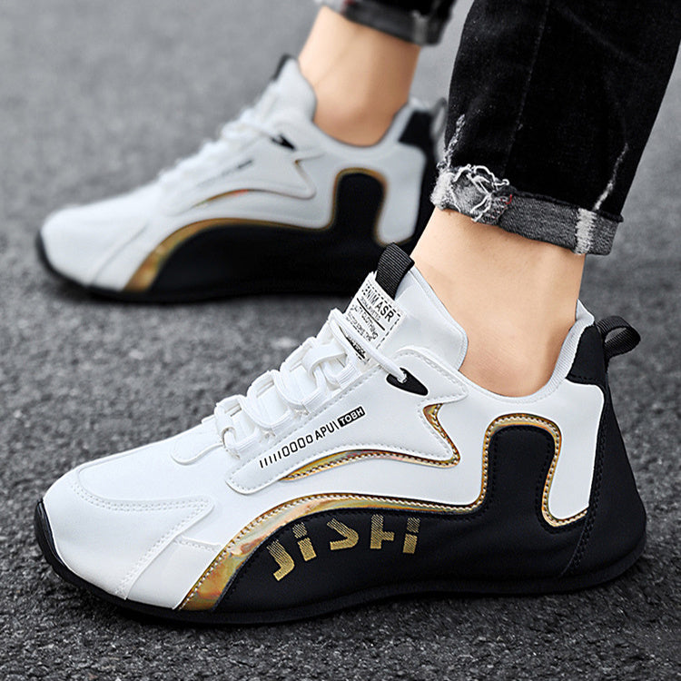Fashion Color Block Lace up Sneakers